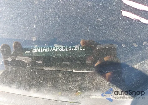 2013 Nissan Sentra Sv z USA, uszkodzony, nr VIN 3N1AB7AP8DL672760